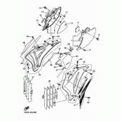 Схема вузла: Бічна кришка Yamaha WR250 WR250F