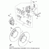 Схема узла: Передний тормоз Yamaha YZF600R Thundercat