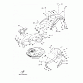 Схема вузла: Бак паливний 2 Yamaha MT07/ MTT690 MT-07 Tracer