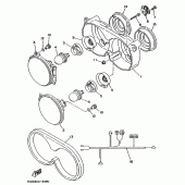 Схема вузла: Опція (ФАРА) Yamaha TDM850