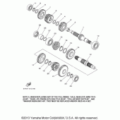 Схема узла: Трансмиссия Yamaha XV1600 Road Star