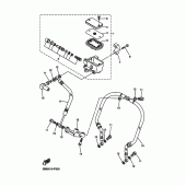 Схема вузла: Передній гальмівний циліндр Yamaha XVS1100 Drag Star