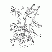 Схема вузла: Рама Yamaha YZ250 YZ250
