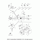 Схема узла: Электрооборудование (1) Yamaha XVS650 V-Star Classic