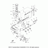 Схема вузла: Задній гальмівний циліндр Yamaha XV1600 Road Star