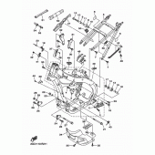 Схема узла: Рама Yamaha WR450F