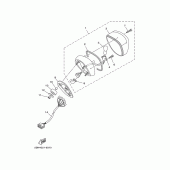 Схема узла: Задний фонарь (Стоп-сигнал) Yamaha XVS1100 Drag Star Classic
