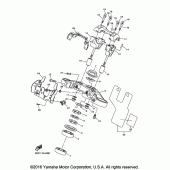 Схема узла: Рулевой механизм Yamaha VMX17 V-MAX