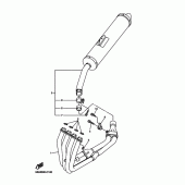 Схема вузла: Вихлопна система Yamaha YZF-R6/YZF600 R6