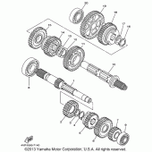 Схема вузла: Трансмісія Yamaha XVS650 V-Star Custom