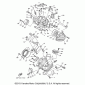 Схема узла: Головка цилиндра Yamaha XVS650 V-Star Classic