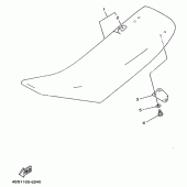 Схема узла: Сиденье Yamaha YZ250 YZ250