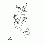 Схема узла: Рулевой механизм Yamaha XT350 XT350