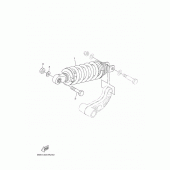 Схема вузла: Задня підвіска Yamaha XSR900/MTM850 XSR900 Abarth