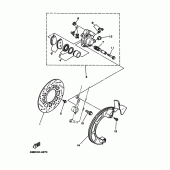 Схема вузла: Переднє гальмо Yamaha XT225 XT225