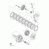 Схема вузла: Зчеплення Yamaha YZF-R6/YZF600 R6