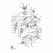 Схема узла: Топливный бак Yamaha FZS600 FAZER