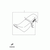 Схема вузла: Сидіння Yamaha DT125 DT125R