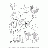 Схема вузла: Электрооборудование (2) Yamaha XVS1300 V-Star Deluxe