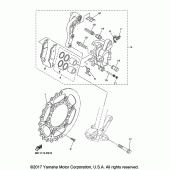 Схема узла: Передний тормоз Yamaha YZ450F YZ450FX