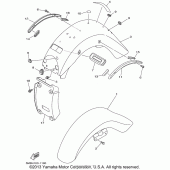 Схема узла: Крыло Yamaha XV1600 Midnight Star