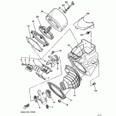 Схема вузла: Впускна система Yamaha YZ250 YZ250
