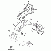 Схема узла: Крыло Yamaha XV750 Virago