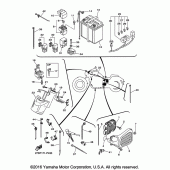 Схема вузла: Електроустаткування 2 Yamaha XVS1300 Stryker Bullet Cowl Cruiser