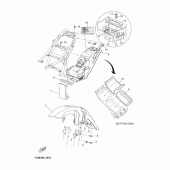 Схема вузла: Крило Yamaha XT660 XT660Z Tenere