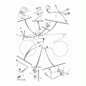 Схема вузла: Електроустаткування 1 Yamaha YZ250 YZ250F