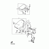 Схема вузла: Сидіння Yamaha XVZ1300 Royal Star Tour Deluxe