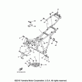Схема узла: Рама Yamaha TW200