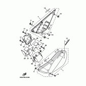 Схема вузла: Бічна кришка Yamaha TTR125 TT-R125