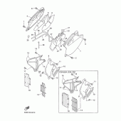 Схема вузла: Бічна кришка Yamaha WR400F