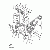 Схема узла: Рама Yamaha FZX750