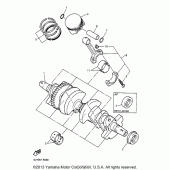 Схема узла: Коленчатый вал и Поршень Yamaha YZF600R Thundercat