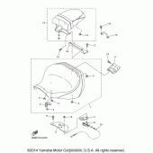 Схема вузла: Сидіння Yamaha XVS1300 V-Star Deluxe