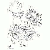 Схема вузла: Облицювальні елементи 1 Yamaha XJ600 Diversion (S-TYPE)