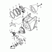 Схема узла: Впускная система Yamaha YZ450F YZ450F