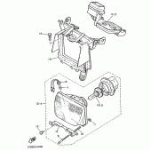 Схема узла: Опция (ELECTRICAL) Yamaha XT600 XT600