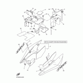 Схема узла: Боковая крышка Yamaha FZ6 FZ6 FAZER