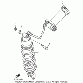 Схема вузла: Задня підвіска Yamaha YZF600R Thundercat