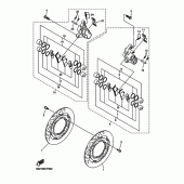 Схема узла: Передний тормоз Yamaha FZ6 FZ6 FAZER S2 (ABS)
