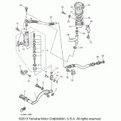 Схема вузла: Задній гальмівний циліндр Yamaha YZF600R Thundercat