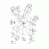 Схема вузла: Електроустаткування 1 Yamaha VMX12 V-MAX