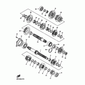 Схема вузла: Трансмісія Yamaha YZF-R6/YZF600 R6 RaceBase