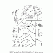 Схема узла: Электрооборудование (1) Yamaha XT250 XT250