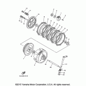 Схема вузла: Зчеплення Yamaha TTR125 TT-R125