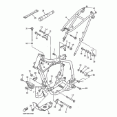 Схема узла: Рама Yamaha YZ400