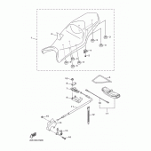 Схема вузла: Сидіння Yamaha XJ6 Diversion F (ABS)